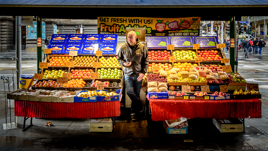 Fruit Stall - Swanston Street