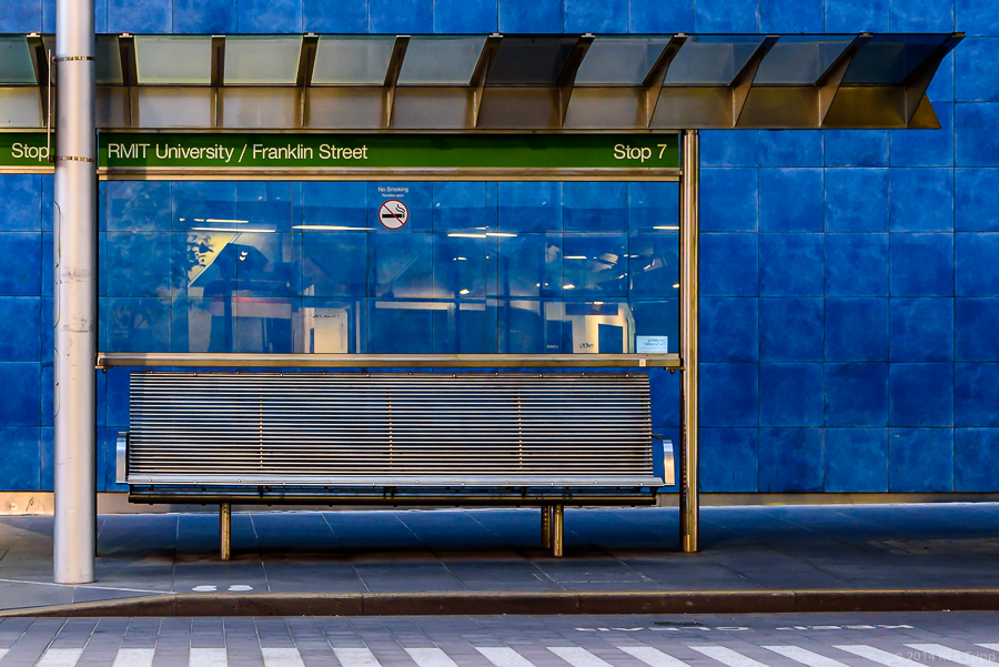 Tram stop - Swanston Street