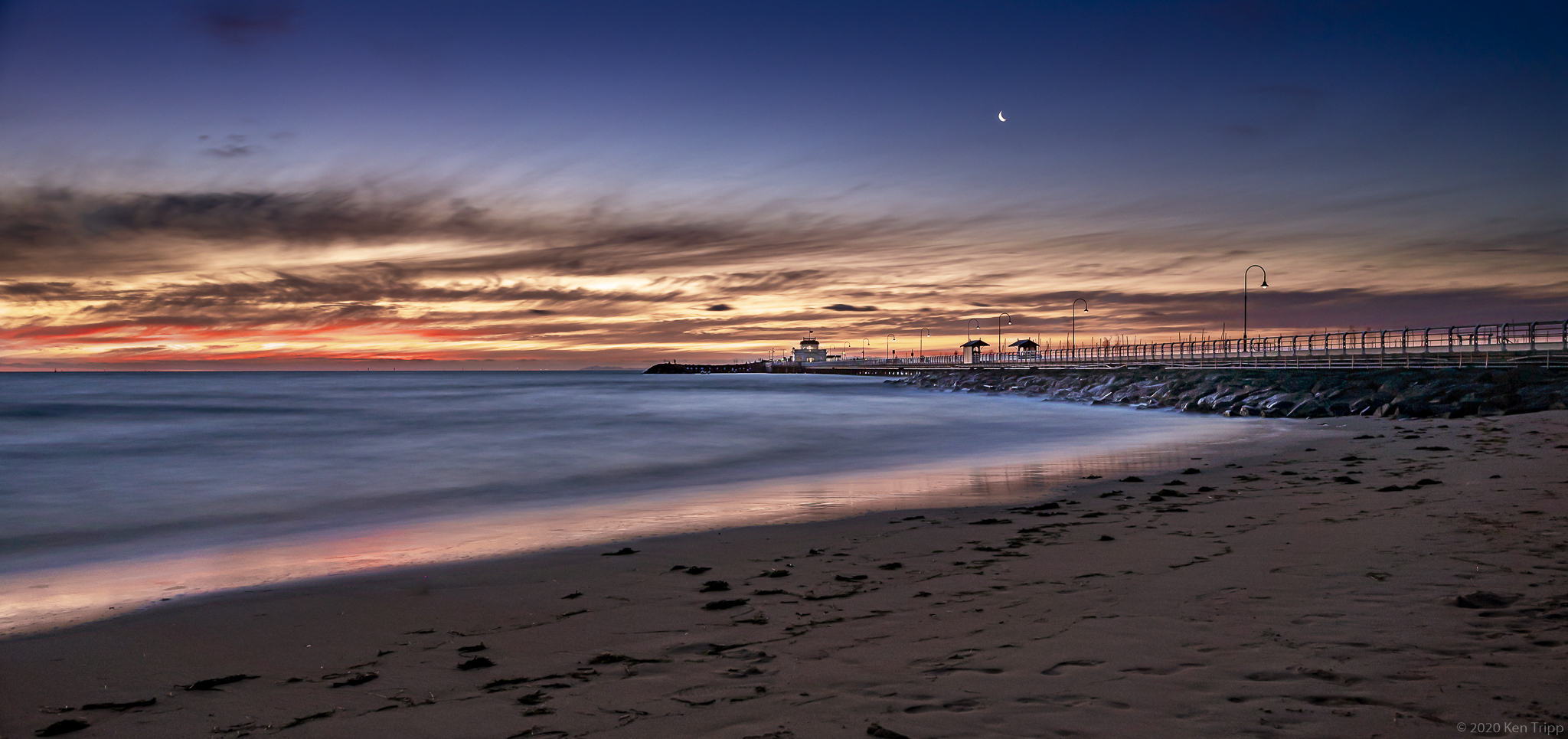 Sunset at St Kilda Pier
